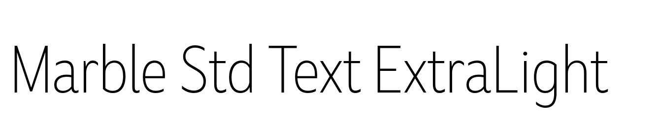 Marble Std Text ExtraLight